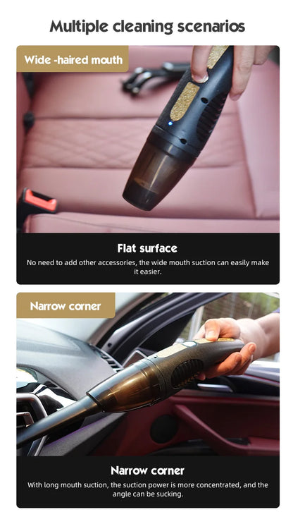 ASTE Mini Cordless Electric Car Vacuum Cleaner by USB, High Power