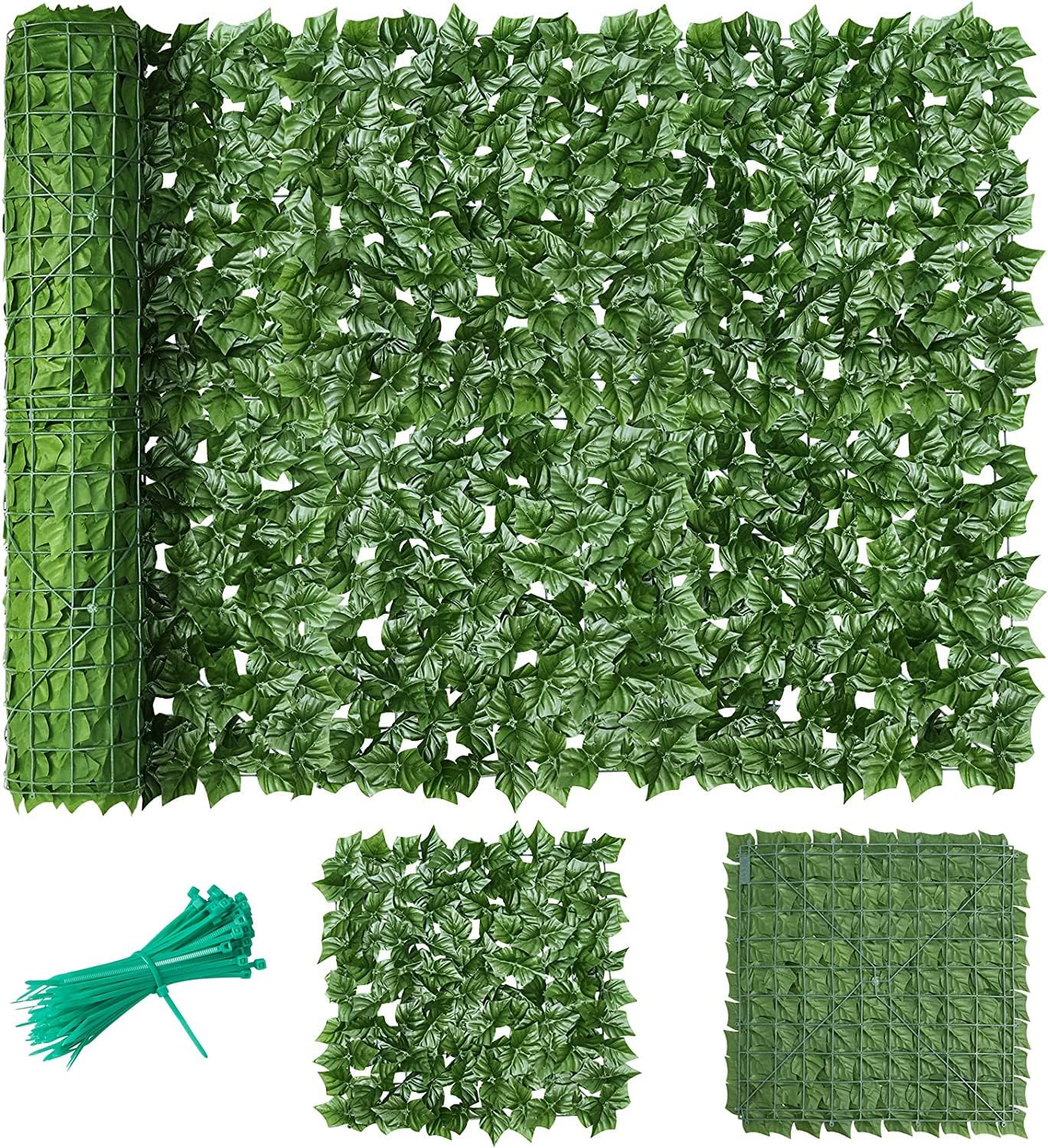 Haie de jardin artificielle - Cloture - Treillis 1mx3m
