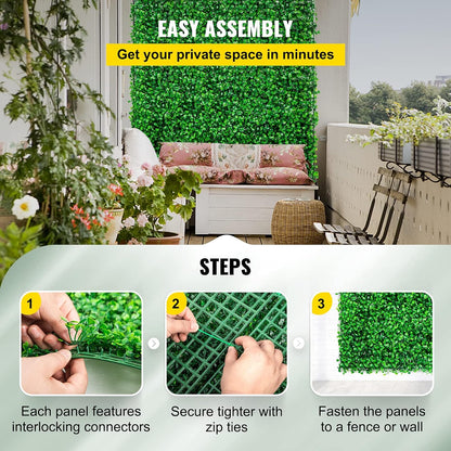 Pack 10 Mur végétal Artificielle Vert 60*40cm MAZARA (UV)