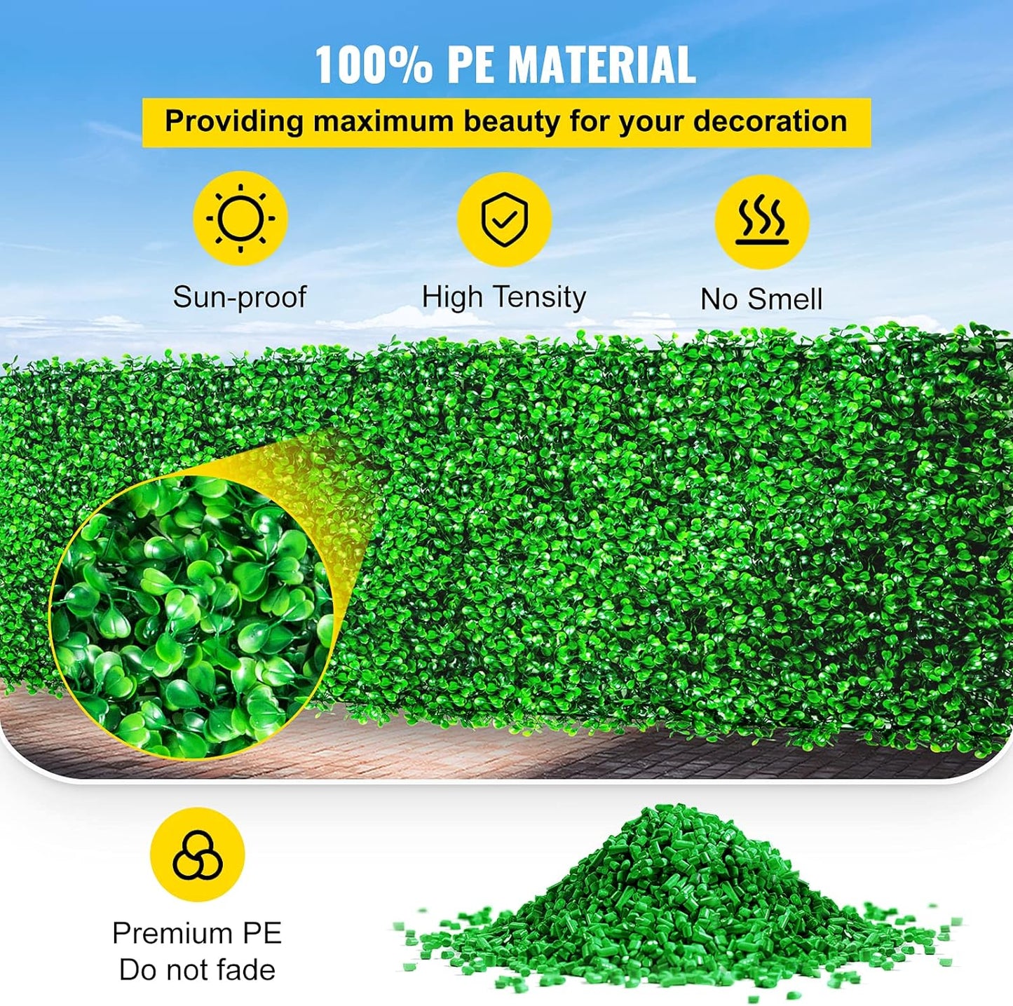 Pack 10 Mur végétal Artificielle Vert 60*40cm MAZARA (UV)