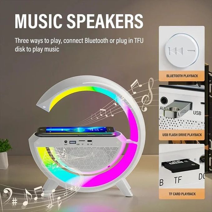 Veilleuse Radio Haut-parleur Bluetooth Réveil-led-usb-rgb