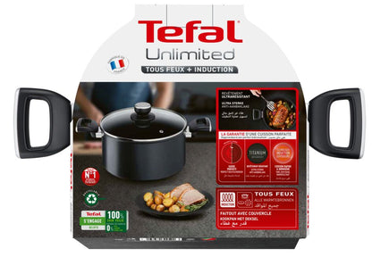 Tefal Marmites 24cm Unlimited + Couvercle-G2554602