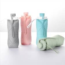 🥤 Gourdes Pliables en Silicone Alimentaire – 600 ml