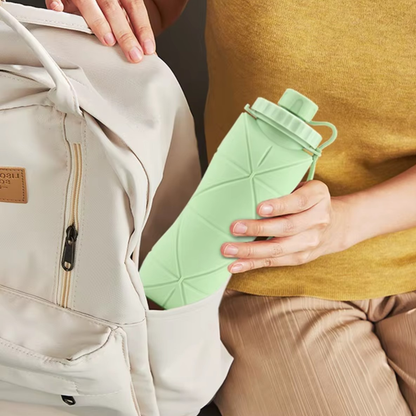 🥤 Gourdes Pliables en Silicone Alimentaire – 600 ml