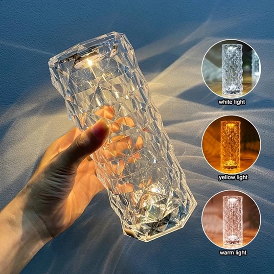 Lampe Musicale en Cristal LED avec Bluetooth