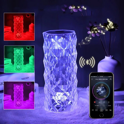 Lampe Musicale en Cristal LED avec Bluetooth