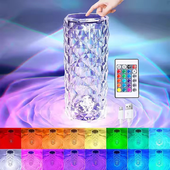 Lampe Musicale en Cristal LED avec Bluetooth