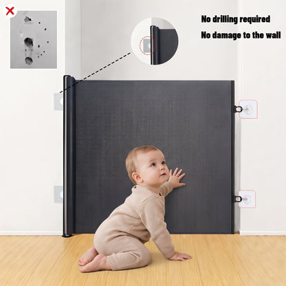 Barrière Sécurité Rétractable Maille - Protection Enfant et animaux domestique