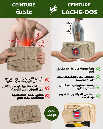 Lache-Dos Ceinture de décompression Lombaire