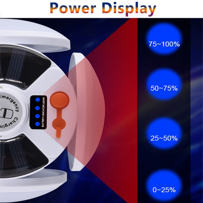 Torche solaire LED 800W Rechargeable