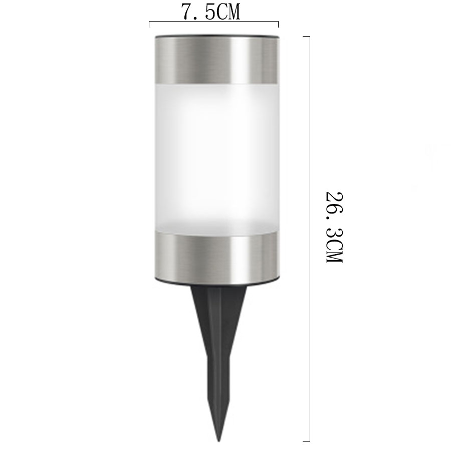 Bornes solaire led extérieure en acier inoxydable