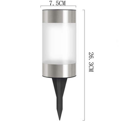 Bornes solaire led extérieure en acier inoxydable