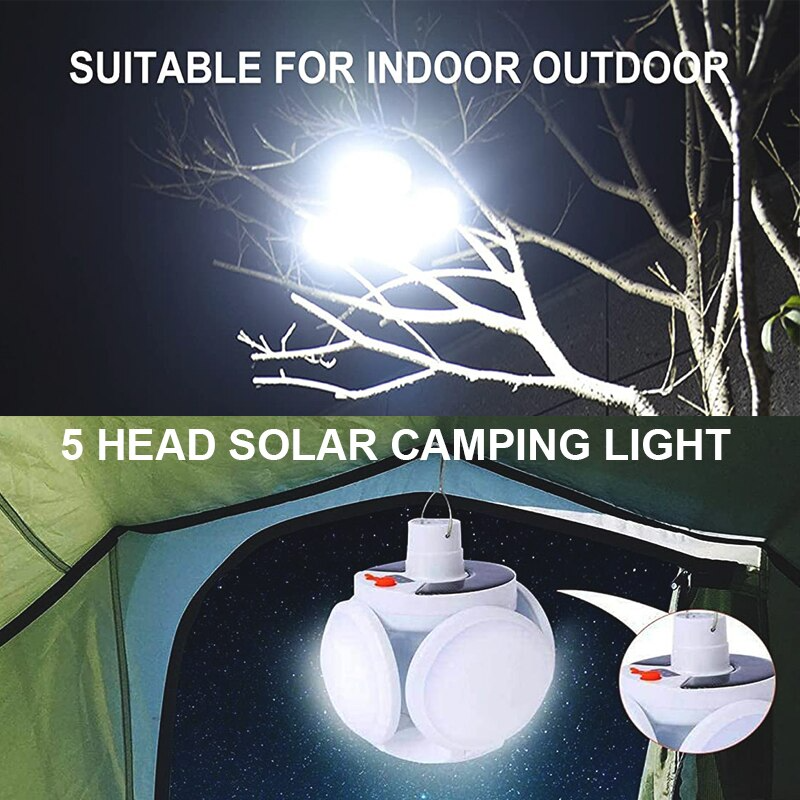 Torche solaire LED 800W Rechargeable